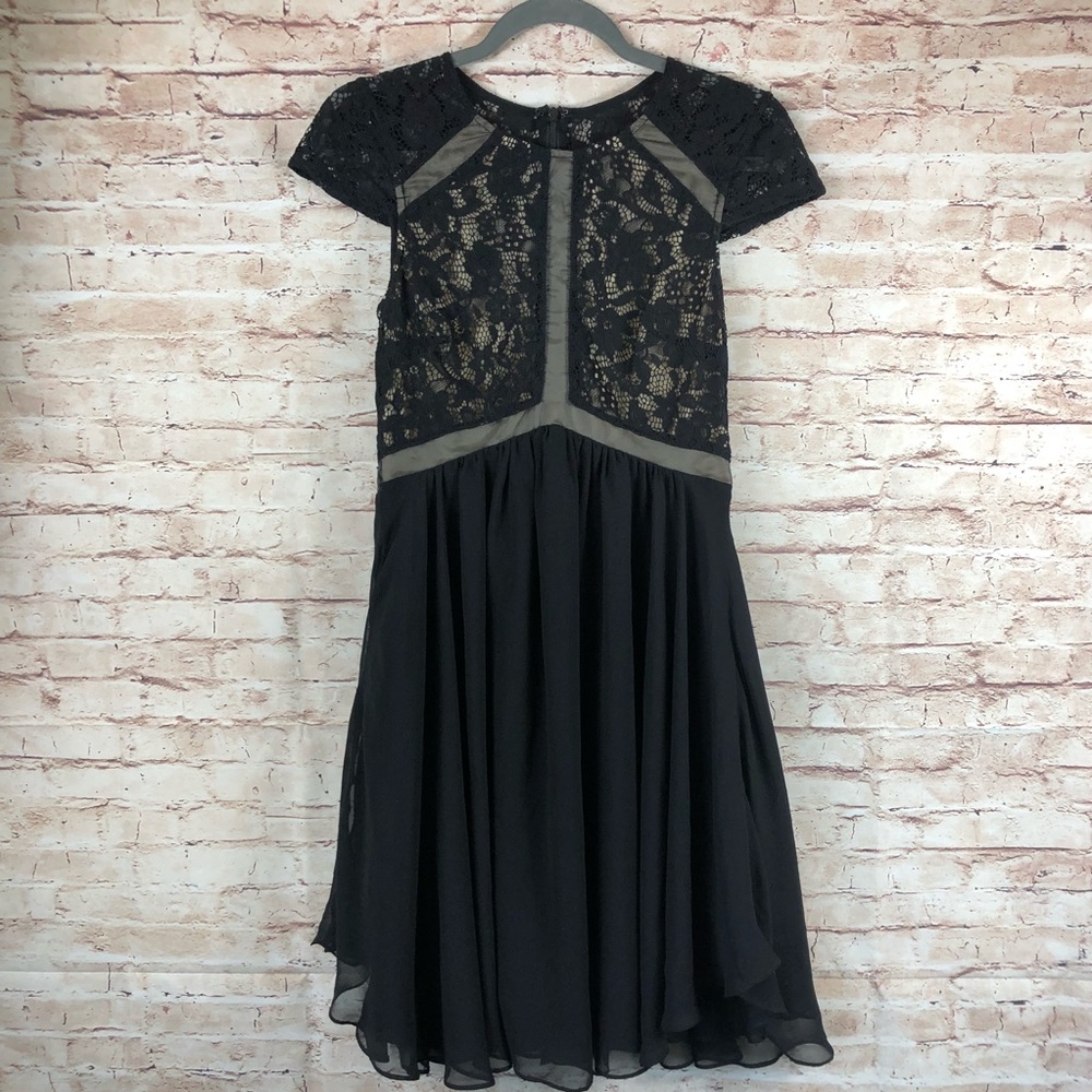 Lumier Beautiful Nude Black Lace Dress